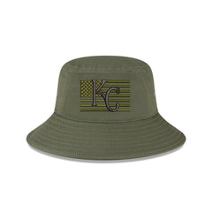 MLB Kansas City Royals New Era 2023 Armed Forces Day Bucket Hat