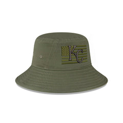 MLB Kansas City Royals New Era 2023 Armed Forces Day Bucket Hat