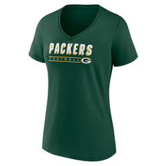 Women's Primary Play V-Neck T-Shirt - Green Bay Packers