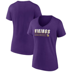 Women's Primary Play V-Neck T-Shirt - Minnesota Vikings