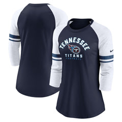 Women's Fashion 3/4-Sleeve Lightweight Raglan Fashion T-Shirt - Tennessee Titans