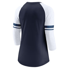 Women's Fashion 3/4-Sleeve Lightweight Raglan Fashion T-Shirt - Tennessee Titans
