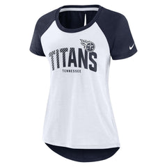 Women's Back Slit Lightweight Fashion T-Shirt - Tennessee Titans