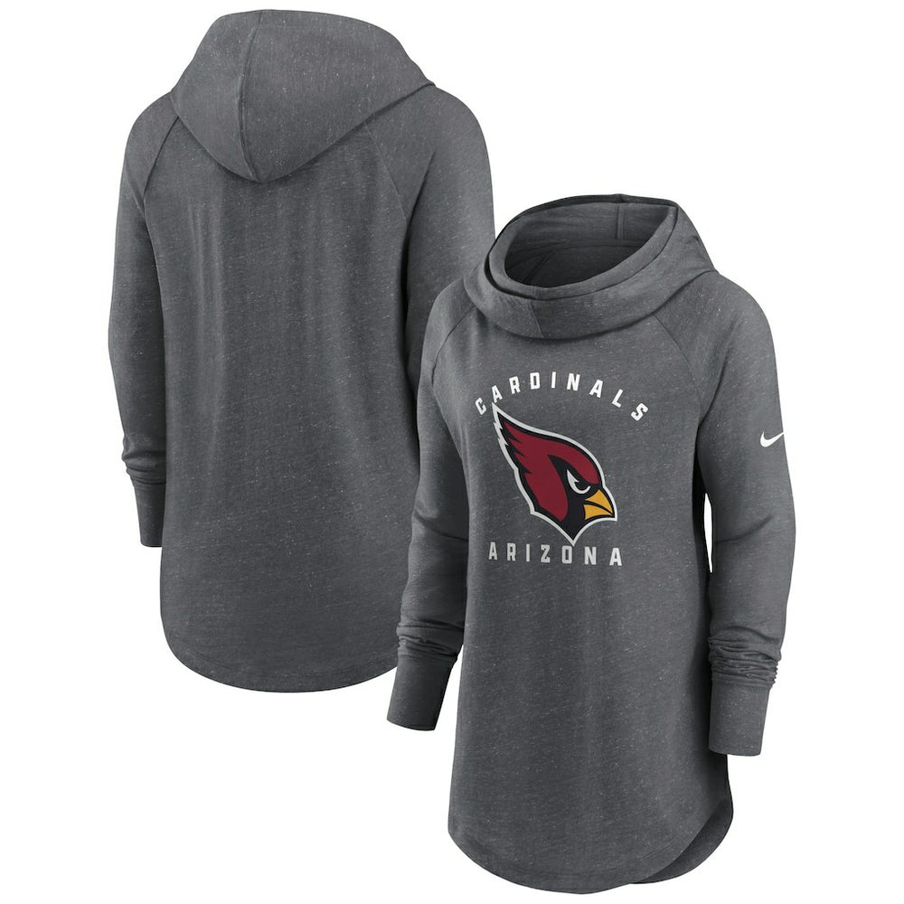 Women's Raglan Funnel Neck Pullover Hoodie - Arizona Cardinals