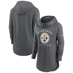 Women's Raglan Funnel Neck Pullover Hoodie - Pittsburgh Steelers