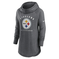 Women's Raglan Funnel Neck Pullover Hoodie - Pittsburgh Steelers