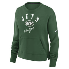 Women's High Hip Fleece Pullover Sweatshirt - New York Jets
