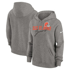 Women's Wordmark Club Fleece Pullover Hoodie - Cleveland Browns