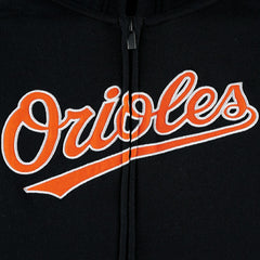 MLB Baltimore Orioles Youth Wordmark Full-Zip Fleece Hoodie