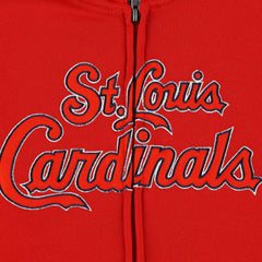 MLB St. Louis Cardinals Youth Wordmark Full-Zip Fleece Hoodie