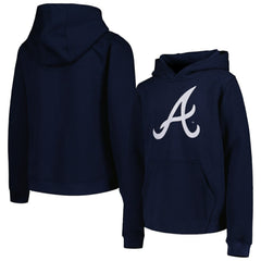 MLB Atlanta Braves Youth Team Primary Logo Pullover Hoodie