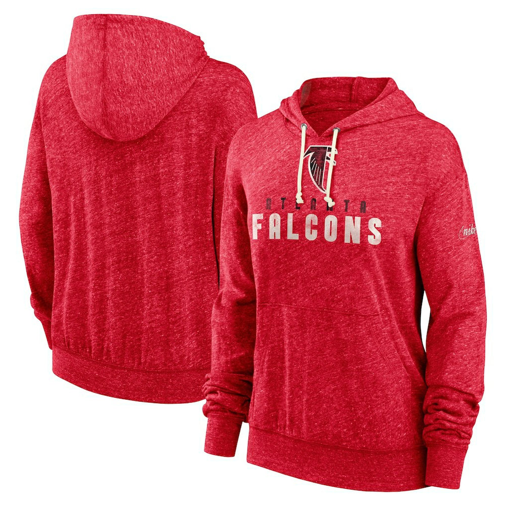 Women's Rewind Gym Vintage Lightweight Pullover Hoodie - Atlanta Falcons