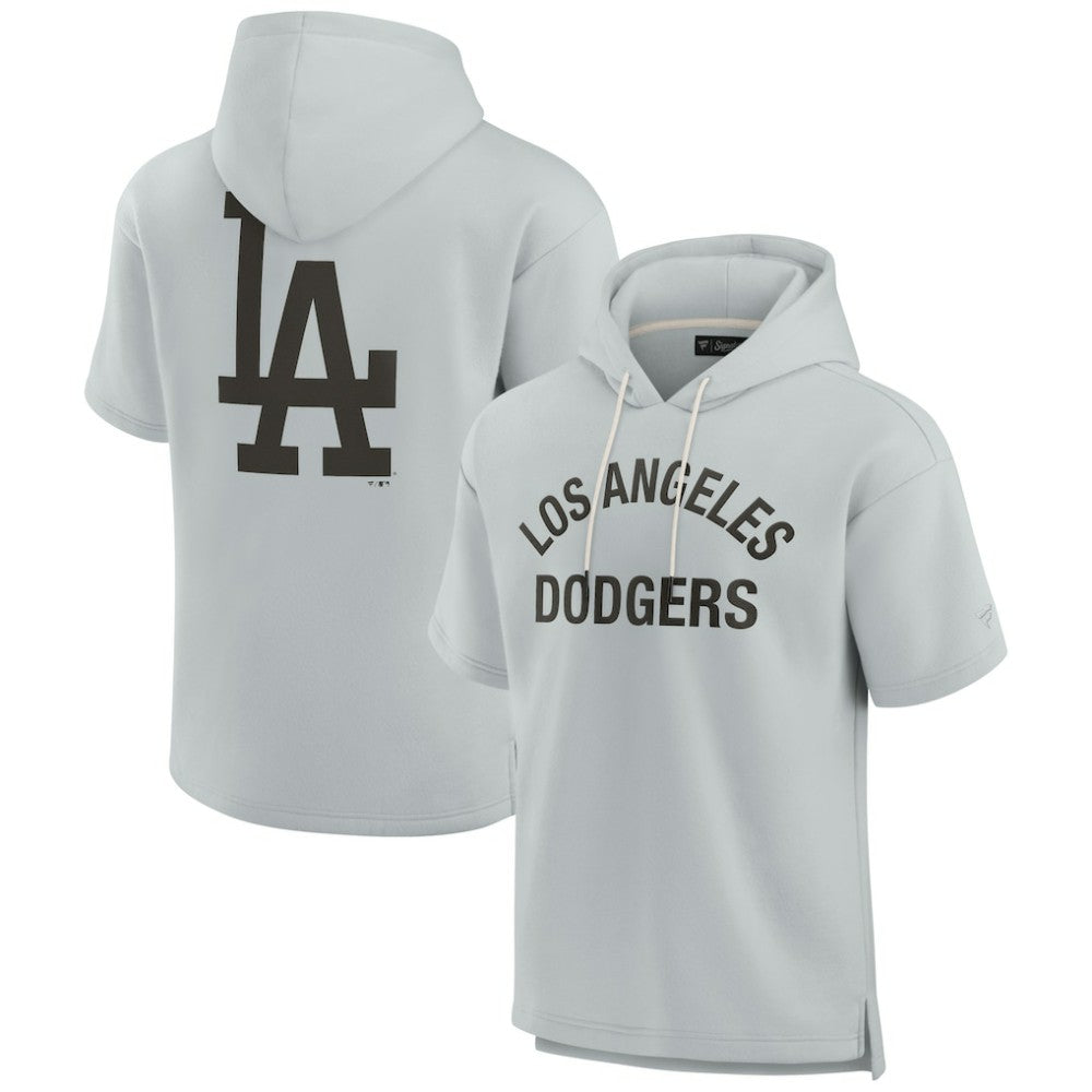 MLB Los Angeles Dodgers Fanatics Unisex Elements Super Soft Fleece Short Sleeve Pullover Hoodie