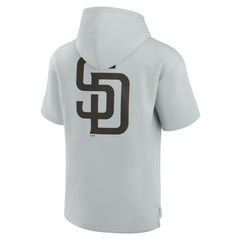 MLB San Diego Padres Fanatics Unisex Elements Super Soft Fleece Short Sleeve Pullover Hoodie