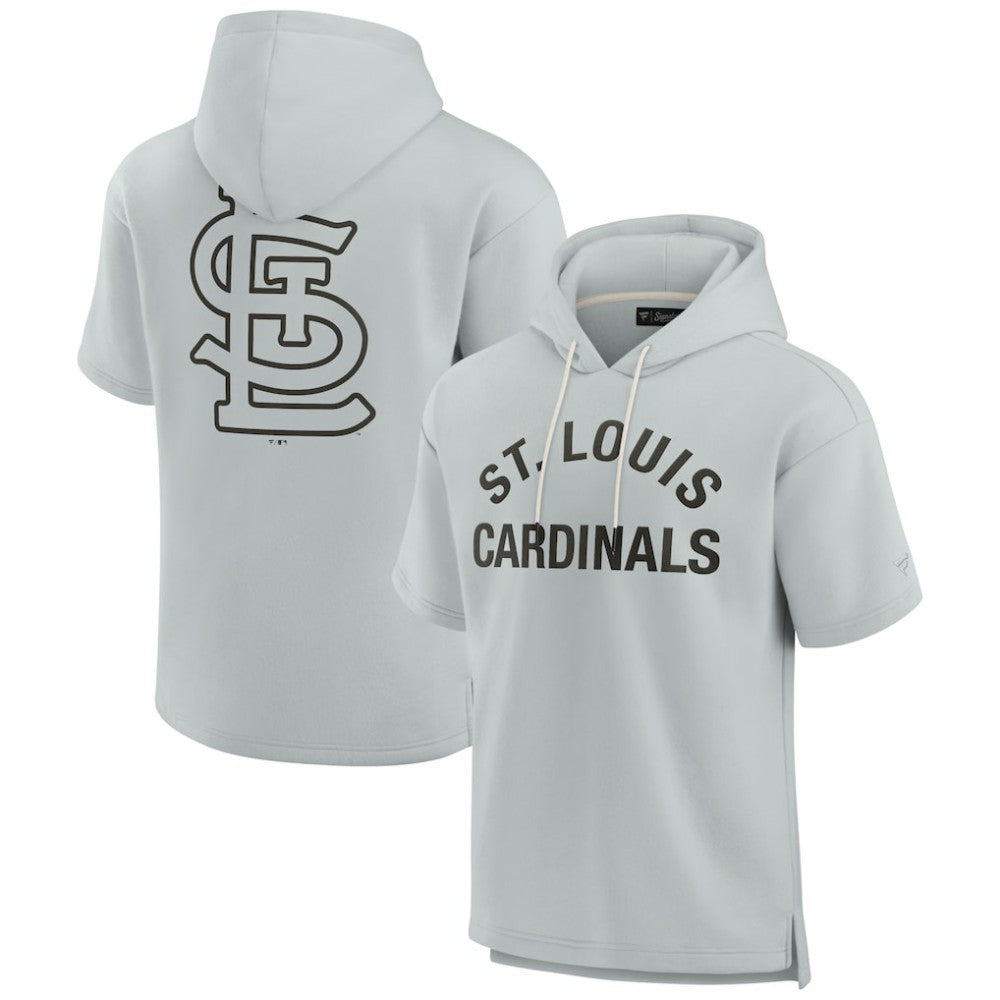 MLB St. Louis Cardinals Fanatics Unisex Elements Super Soft Fleece Short Sleeve Pullover Hoodie