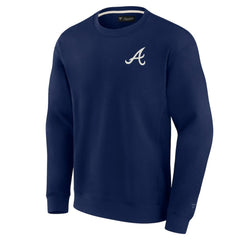 MLB Atlanta Braves Fanatics Unisex Super Soft Pullover Crew Sweatshirt