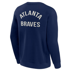 MLB Atlanta Braves Fanatics Unisex Super Soft Pullover Crew Sweatshirt
