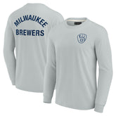 MLB Milwaukee Brewers Fanatics Unisex Elements Super Soft Long Sleeve T-Shirt