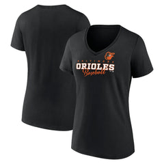 MLB Baltimore Orioles Women's Back In Business V-Neck T-Shirt