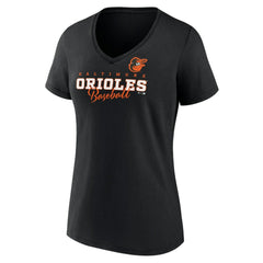MLB Baltimore Orioles Women's Back In Business V-Neck T-Shirt