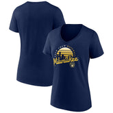 MLB Milwaukee Brewers Women's One Champion V-Neck T-Shirt