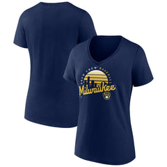 MLB Milwaukee Brewers Women's One Champion V-Neck T-Shirt