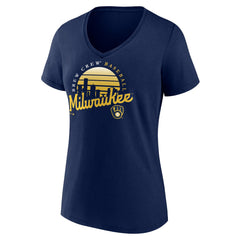 MLB Milwaukee Brewers Women's One Champion V-Neck T-Shirt