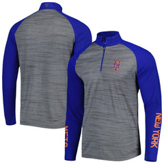 MLB New York Mets Levelwear Vandal Raglan Quarter-Zip Top