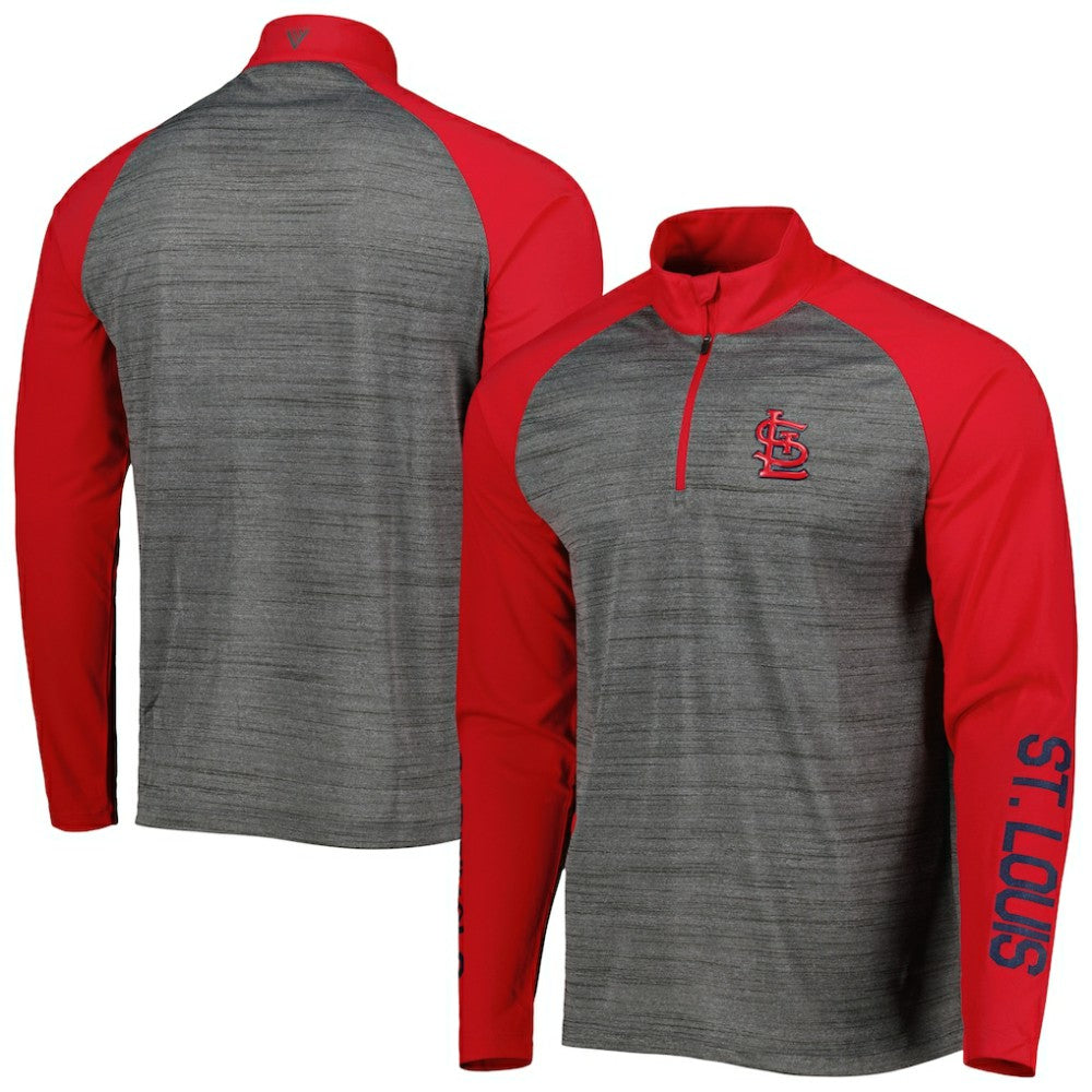 MLB St. Louis Cardinals Levelwear Vandal Raglan Quarter-Zip Top