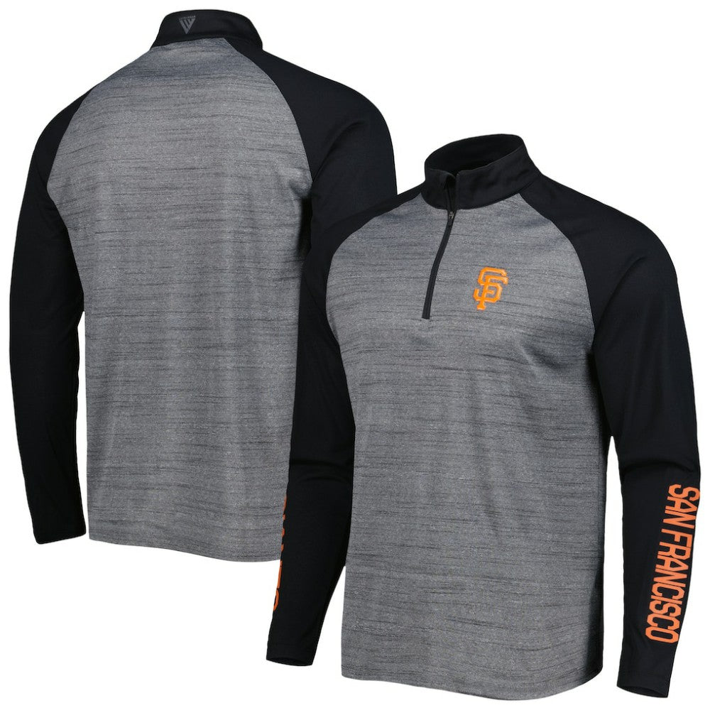 MLB San Francisco Giants Levelwear Vandal Raglan Quarter-Zip Top