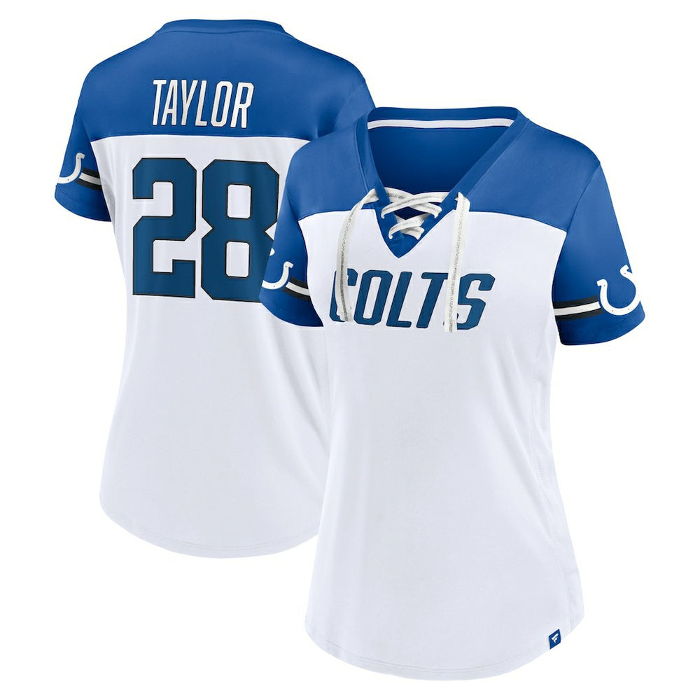 Jonathan Taylor Women's Athena Name & Number V-Neck Top - Indianapolis Colts