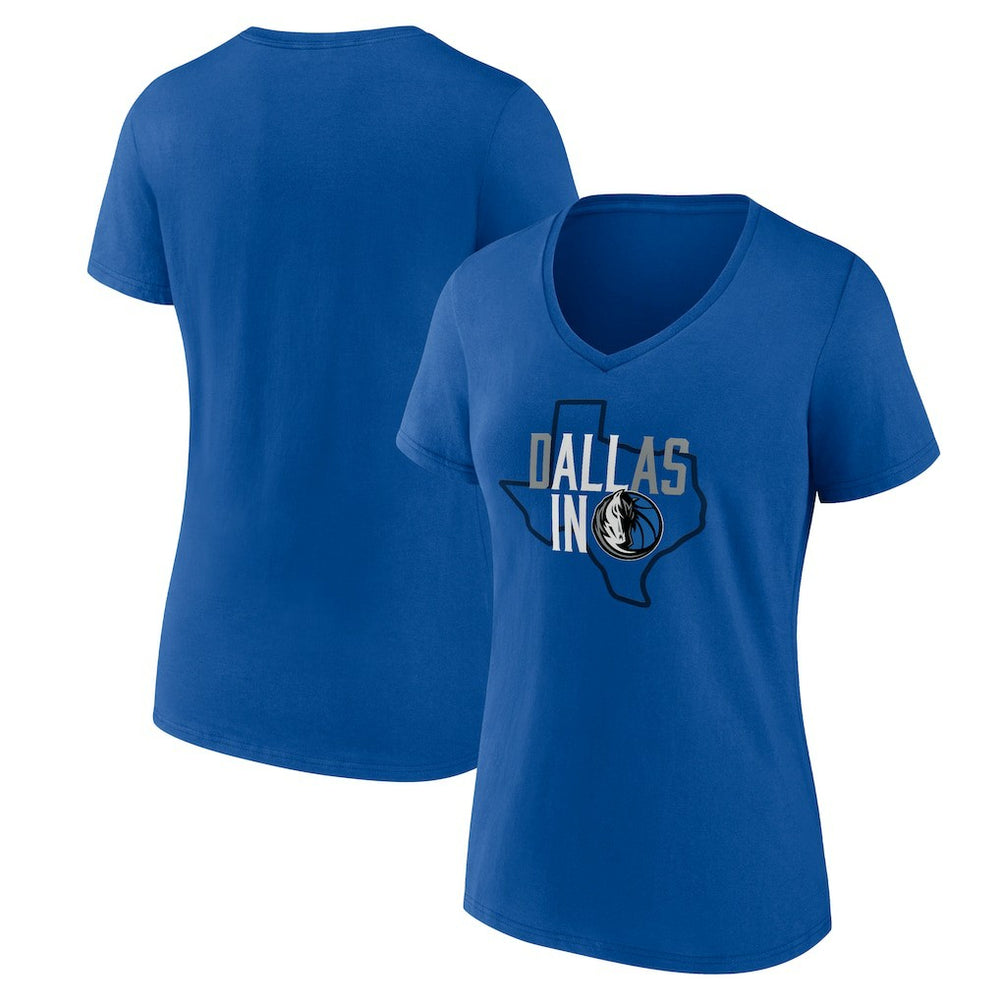 NBA Dallas Mavericks Women's Core Hometown Launch V-Neck T-Shirt sale