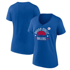 NBA Philadelphia 76ers Women's Core Hometown Launch V-Neck T-Shirt