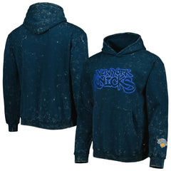 NBA New York Knicks The Wild Collective Unisex Tonal Acid Wash Pullover Hoodie