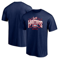 NHL Navy Montreal Canadiens Hometown Collection Push Ahead T-Shirt