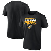 NHL Black Pittsburgh Penguins Ice Cluster T-Shirt