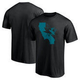 NHL Black San Jose Sharks Hometown Collection Push Ahead T-Shirt