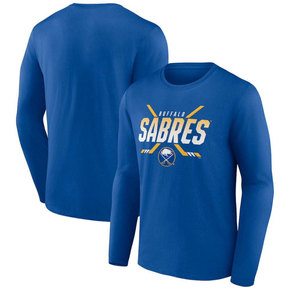 NHL Royal Buffalo Sabres Covert Logo Long Sleeve T-Shirt