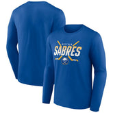 NHL Royal Buffalo Sabres Covert Logo Long Sleeve T-Shirt