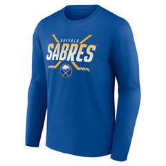 NHL Royal Buffalo Sabres Covert Logo Long Sleeve T-Shirt