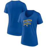 NHL Royal Buffalo Sabres Women's Active Edge V-Neck T-Shirt