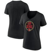 NHL Black Ottawa Senators Women's Active Edge V-Neck T-Shirt