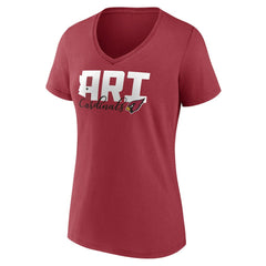 Women's Back Home Again V-Neck T-Shirt - Arizona Cardinals