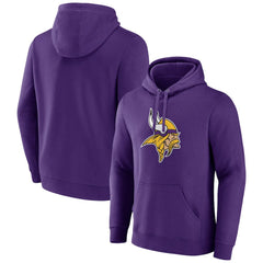 Primary Team Logo Fitted Pullover Hoodie - Minnesota Vikings