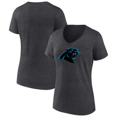 Women's Primary Team Logo V-Neck T-Shirt - Carolina Panthers