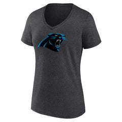 Women's Primary Team Logo V-Neck T-Shirt - Carolina Panthers