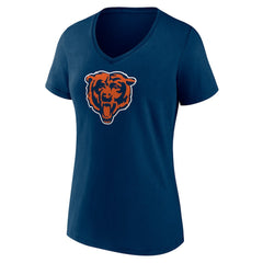 Women's Primary Team Logo V-Neck T-Shirt - Chicago Bears