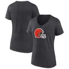 Women's Primary Team Logo V-Neck T-Shirt - Cleveland Browns