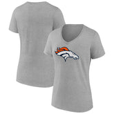 Women's Primary Team Logo V-Neck T-Shirt - Denver Broncos