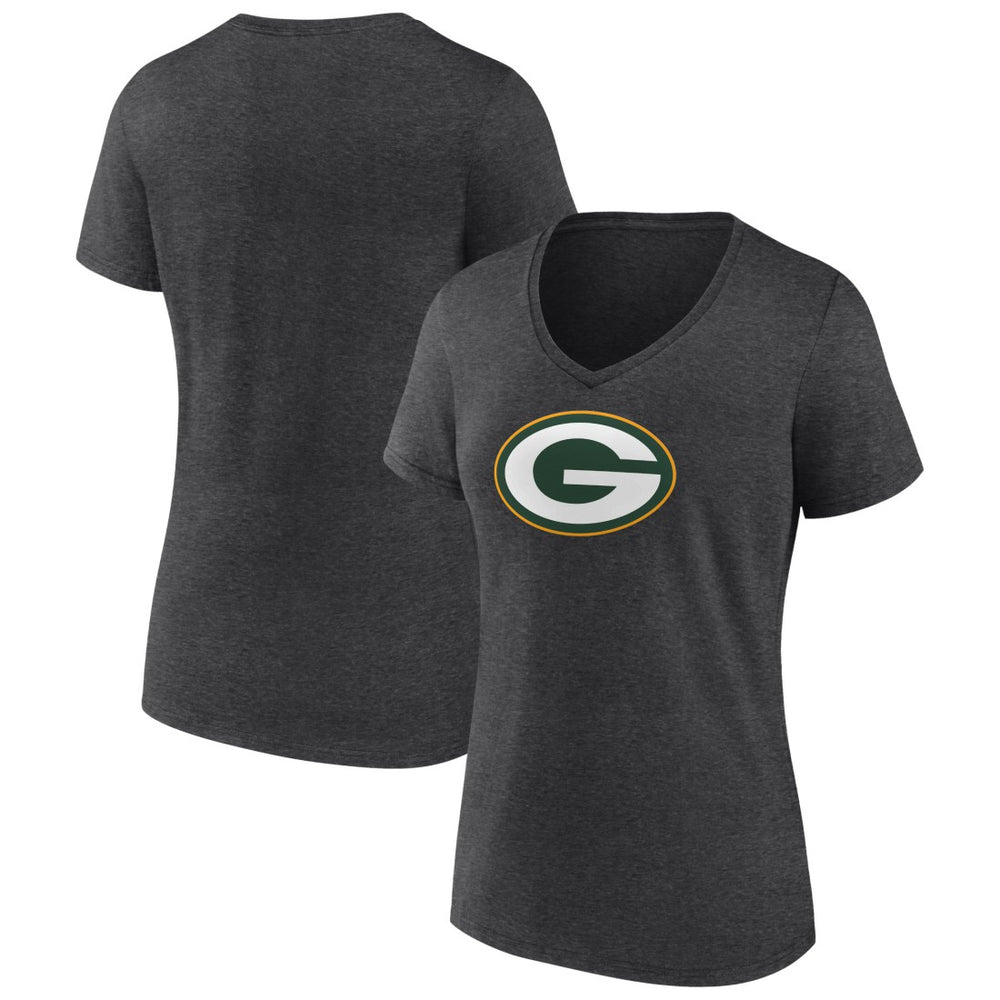 Women's Primary Team Logo V-Neck T-Shirt - Green Bay Packers